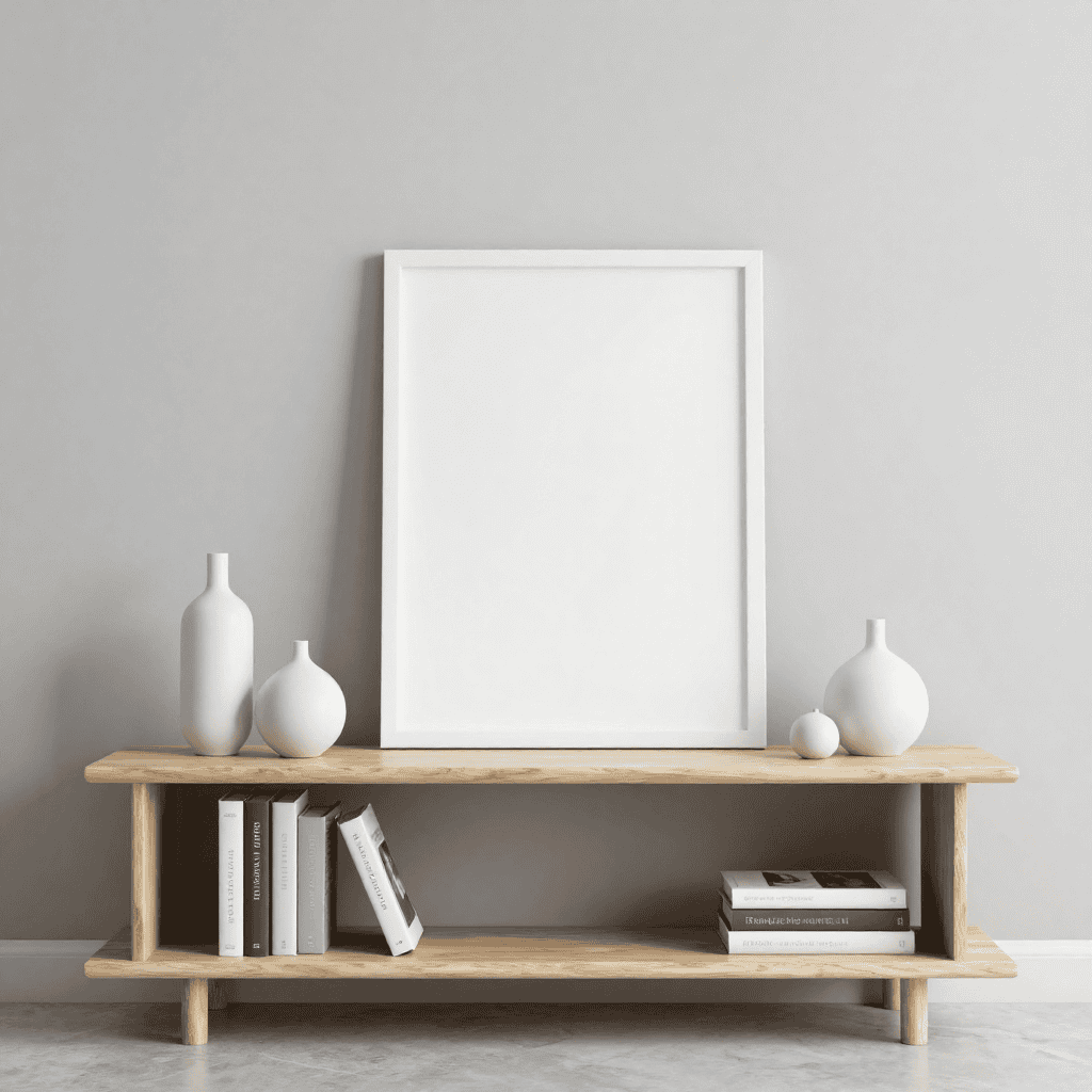 Craftsman working on custom furniture piece